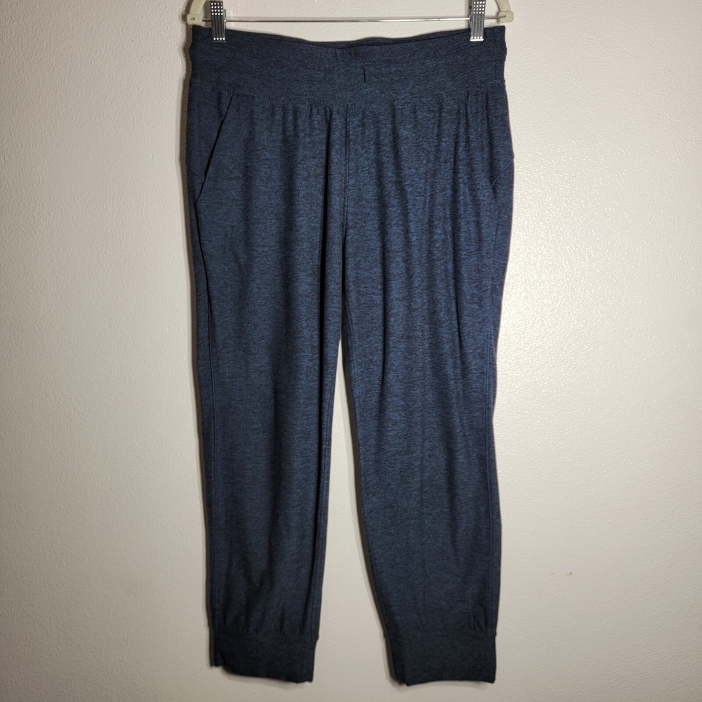 Lululemon Ready to Rulu Jogger Crop Pants Size 10 Blue Pockets Soft Stretch